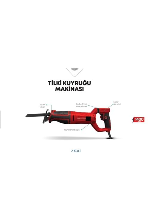 SOLESTAR STR-1918 TİLKİ KUYRUĞU MAKİNASI 1400WATT 1 KOLİ:5 ADET