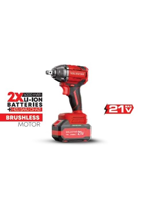 SOLESTAR STR-1925 AKÜ.SOMUN SIK.VİDA.1/2 450Nm2*4000M.B.1HŞ.1 KOL ** FIRSAT ÜRÜNÜ **