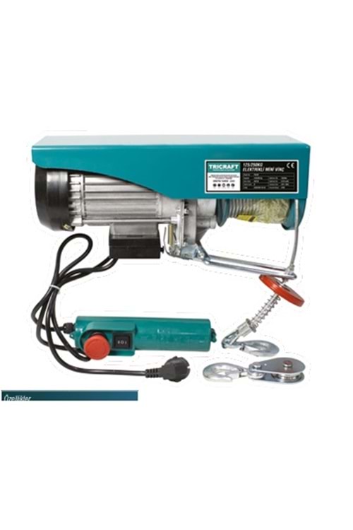 TRİCRAFT 939 ELEKTRİKLİ MİNİ VİNÇ 125-250 KG ( PK 1 - KL 2 )