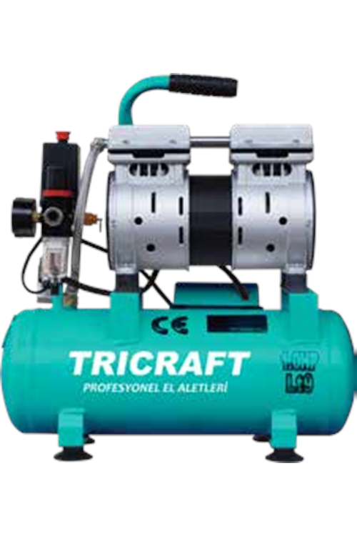 TRİCRAFT 5152 HAVA KOMPRESÖRÜ 9 LT 0,75 HP ( PK 1 - KL 1 )
