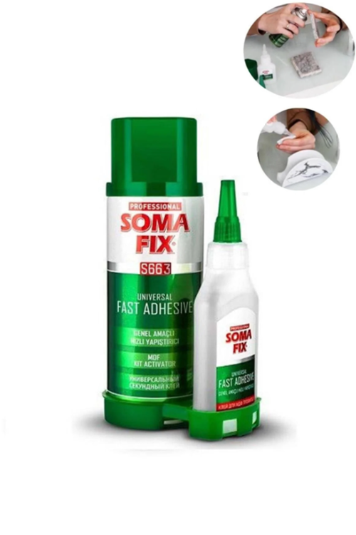 SOMAFİX 200 ML+50 GR MDF HIZLI YAPIŞ.SET 24 (PK 24)