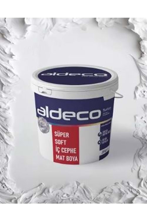 ALDECO SÜPER SOFT MAT BOYA SİYAH 10 KG