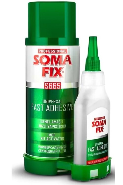 SOMAFİX S665 MDF HIZLI YAPIŞTIRICI SET 400 ML + 100 GR (PK 24) ***FIRSAT ÜRÜNÜ***