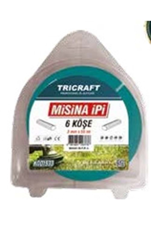 TRICRAFT 4MM*30MM MİSİNA İPİ 6 KÖŞE 1936