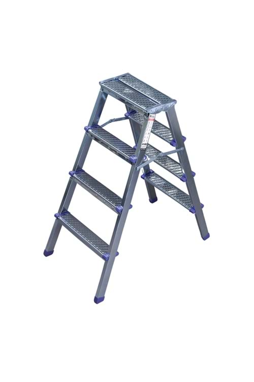KANAT RİTA MERDİVEN - ÇİFTLİ - 0.60 mm 4+4 Basamak ( Galvanizli )