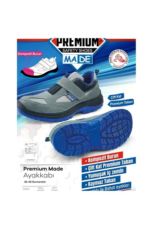 MADE PREMİUM İŞ AYAKKABISI 44 NUMARA