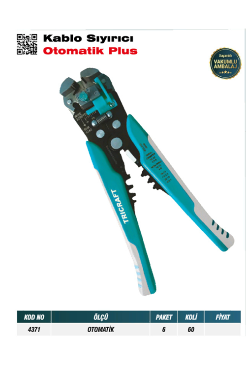 TRİCRAFT 4371 KABLO SIYIRICI OTOMATİK PLUS (PK 6-KL 60)