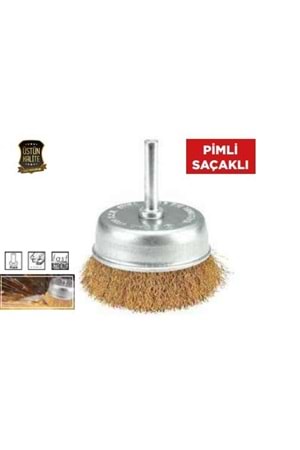 ÇANAK FIRÇA PİMLİ 65 MM 1432 ( PK 100 )